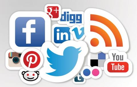 various social media logos